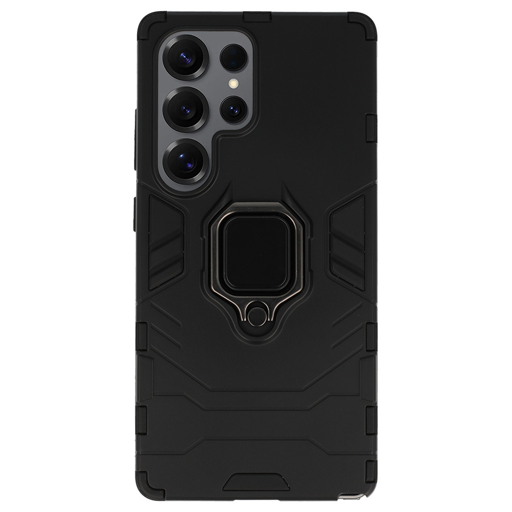 Ring Armor Case for Samsung Galaxy S25 Ultra Black