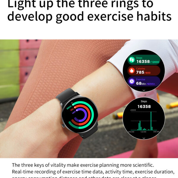 Blavec Smartwatch M-01 Vesta HD AMOLED Voice Call (SWM01-B) black