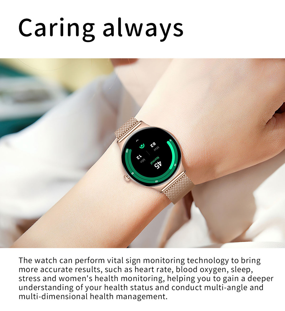 Blavec Smartwatch M-01 Vesta HD AMOLED Voice Call (SWM01-RG) rose gold