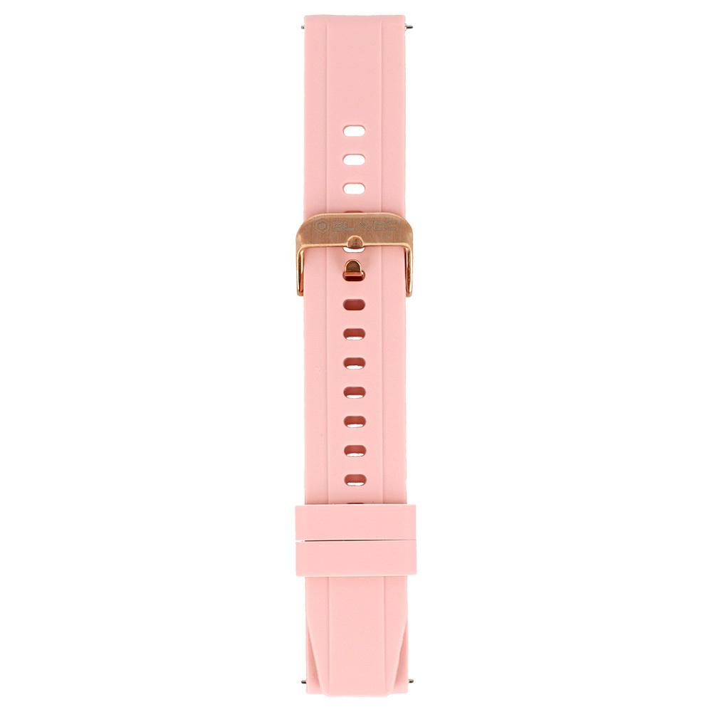 Blavec Universal watch band for W-17 Amber 18mm silicone pink
