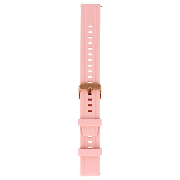 Blavec Universal watch band for W-17 Amber 18mm silicone pink