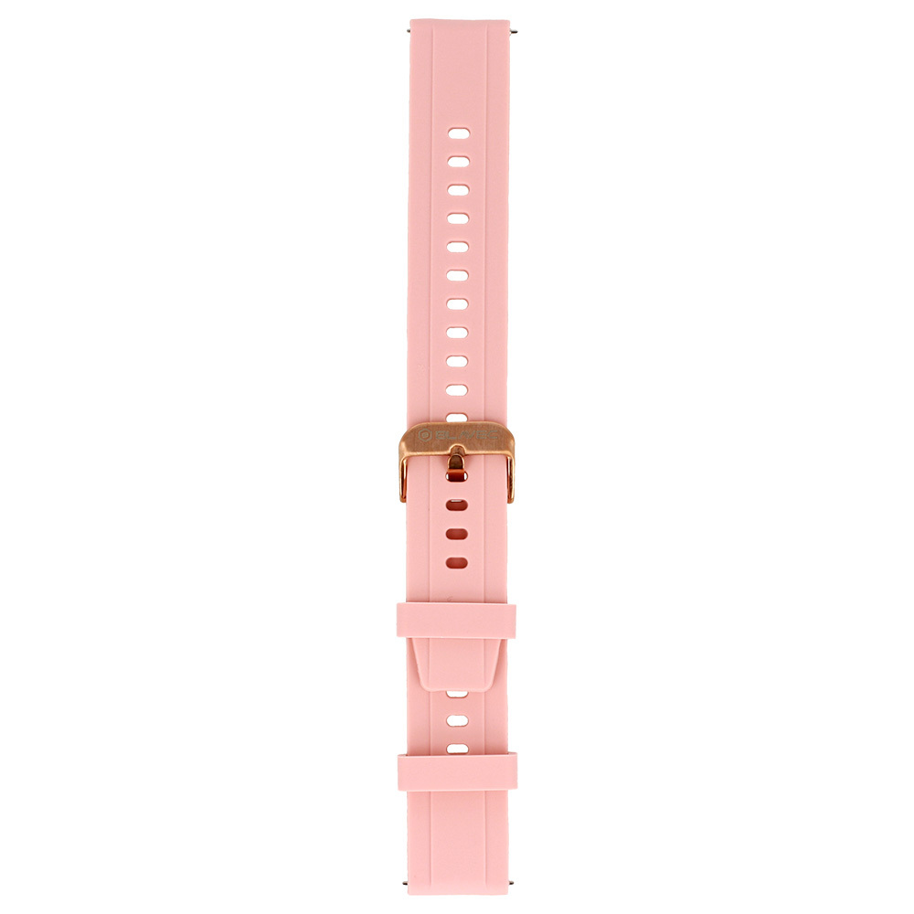 Blavec Universal watch band for W-17 Amber 18mm silicone pink