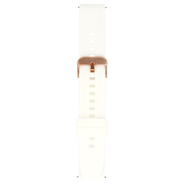 Blavec Universal watch band for W-17 Amber 18mm silicone white