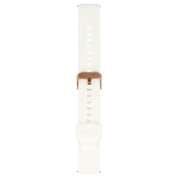 Blavec Universal watch band for W-17 Amber 18mm silicone white
