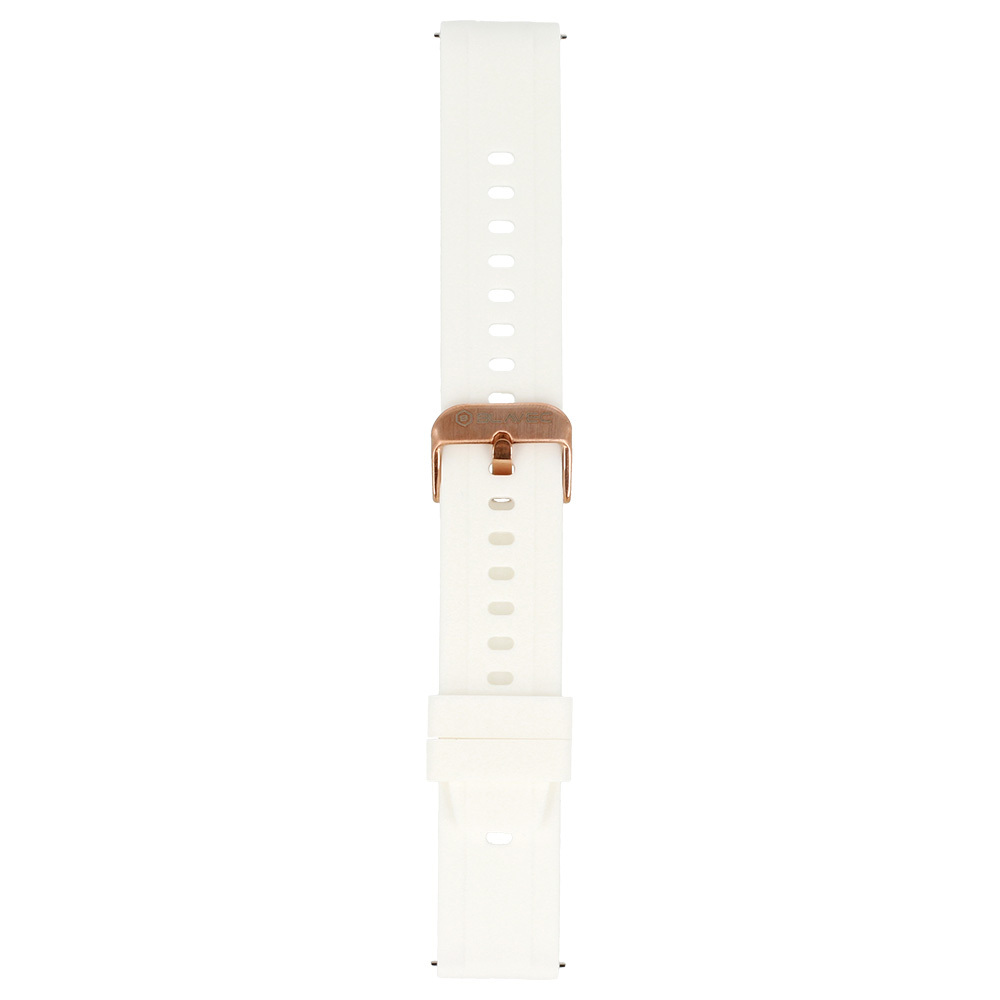 Blavec Universal watch band for W-17 Amber 18mm silicone white
