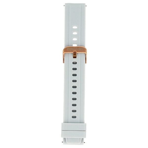 Blavec Universal watch band for W-17 Amber 18mm silicone light grey