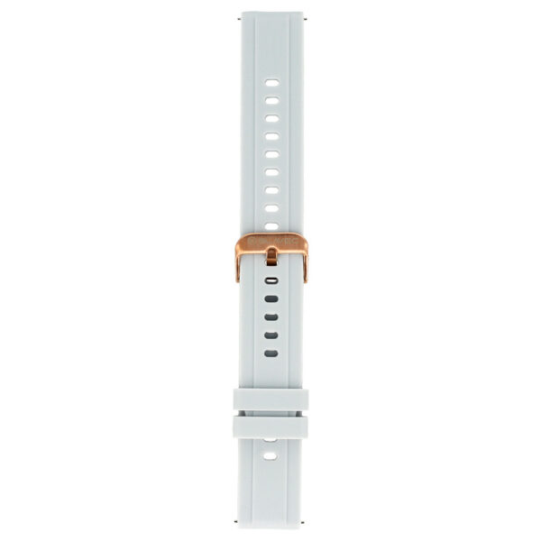 Blavec Universal watch band for W-17 Amber 18mm silicone light grey