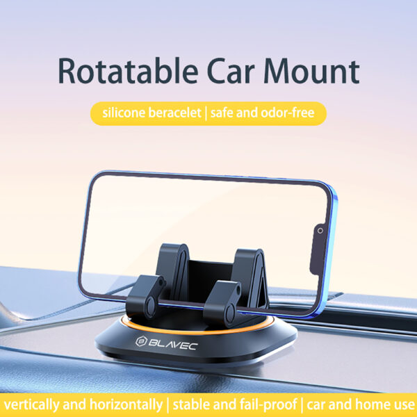 Blavec Car holder BH-10 to dashboard (BH10-DBY) black-yellow