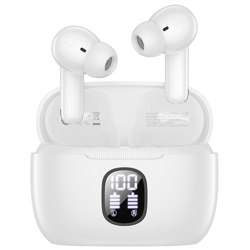 Borofone TWS Bluetooth Earphones FQ7 Treasure ANC+ENC white
