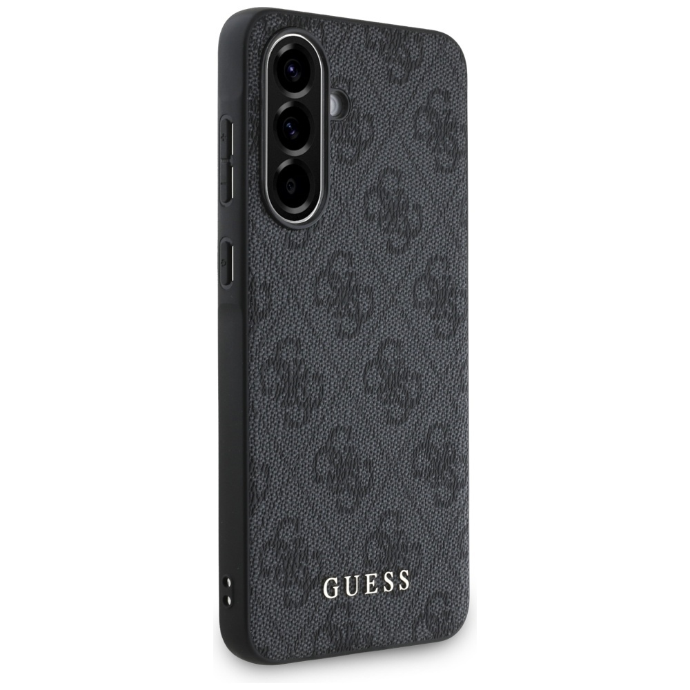 Original Case GUESS - 4G Metal Gold Logo for Samsung Galaxy A36 black