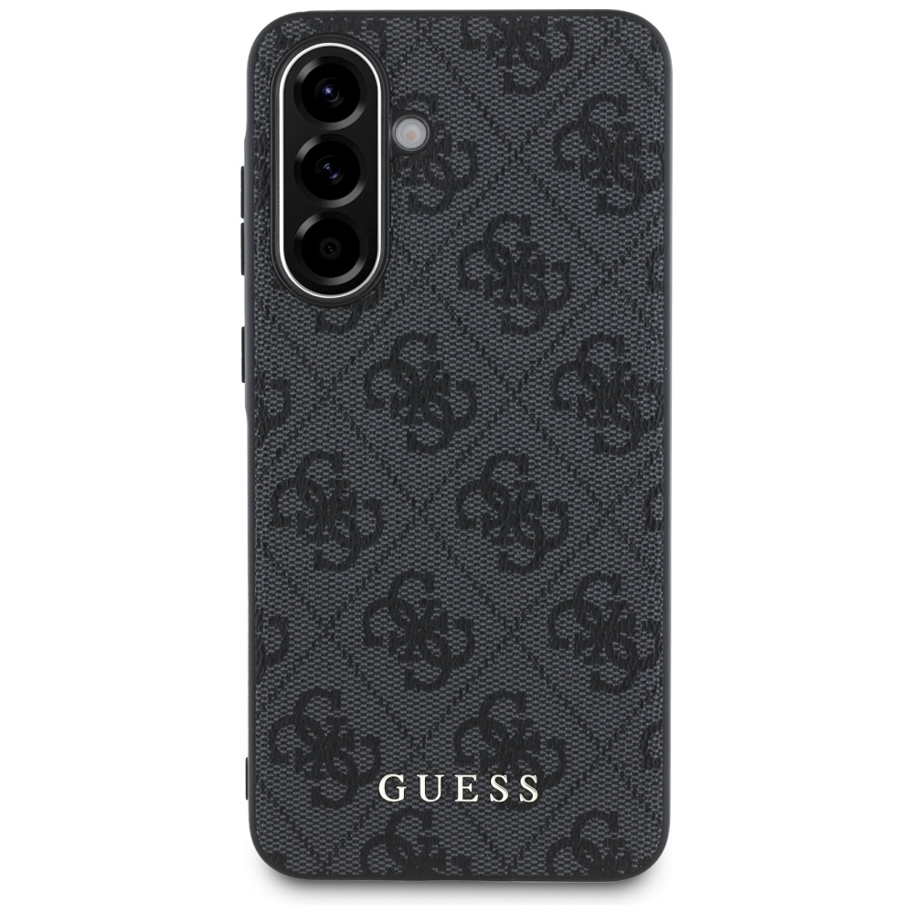 Original Case GUESS - 4G Metal Gold Logo for Samsung Galaxy A56 black