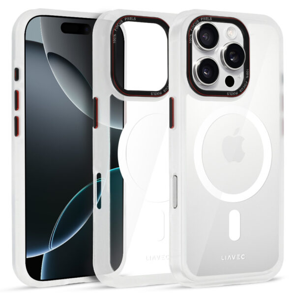 Liavec Hybrid Magsafe Clear Case for Iphone 16 Pro