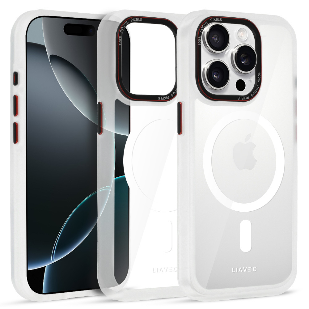 Liavec Hybrid Magsafe Clear Case for Iphone 15 Pro
