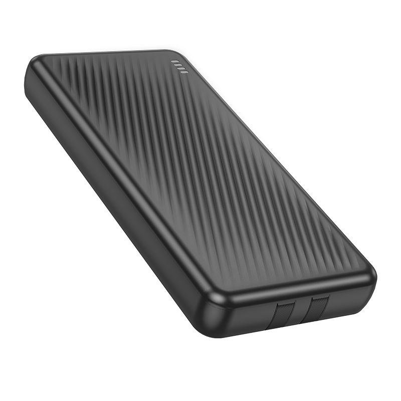 Borofone Power Bank 10000mAh BJ57 Graceful - 2xUSB + Type C - QC 3.0 22,5W PD 20W with Type C and Lightning cables black