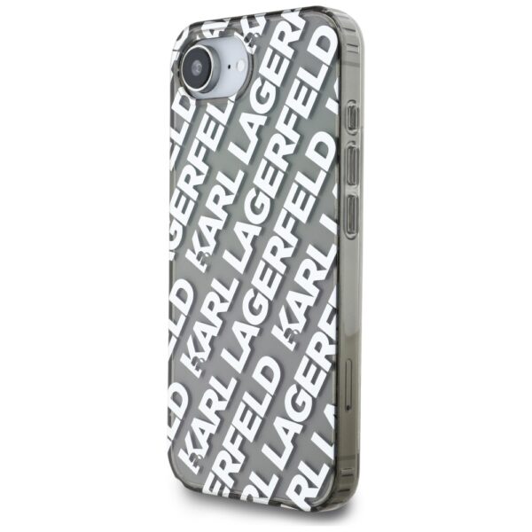 Original Pouch KARL LAGERFELD IML Repeat Logo for Iphone 16e silver