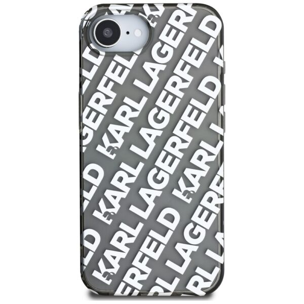 Original Pouch KARL LAGERFELD IML Repeat Logo for Iphone 16e silver