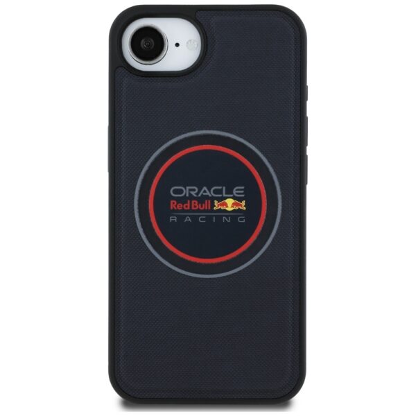 Original Case RED BULL Meshed Logo and Red Ring MagSafe for Iphone 16e navy