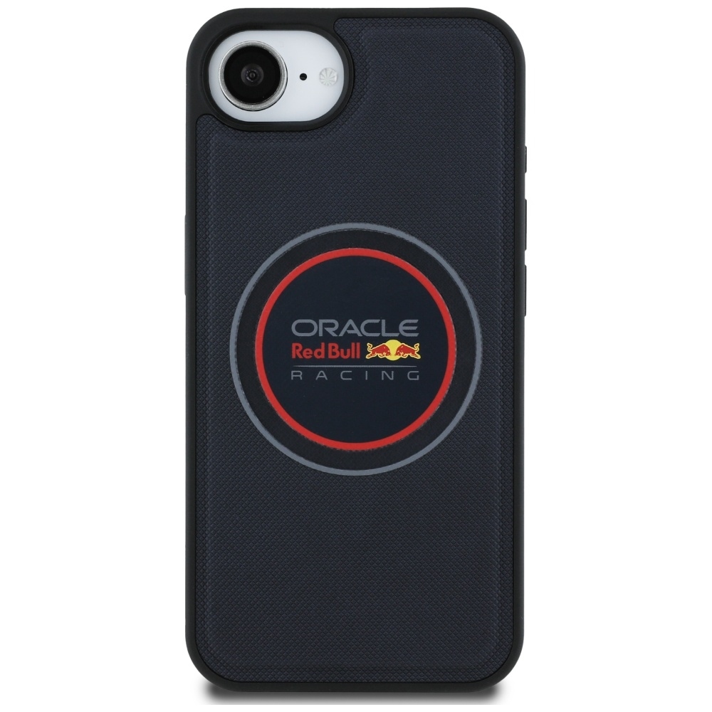 Original Case RED BULL Meshed Logo and Red Ring MagSafe for Iphone 16e navy