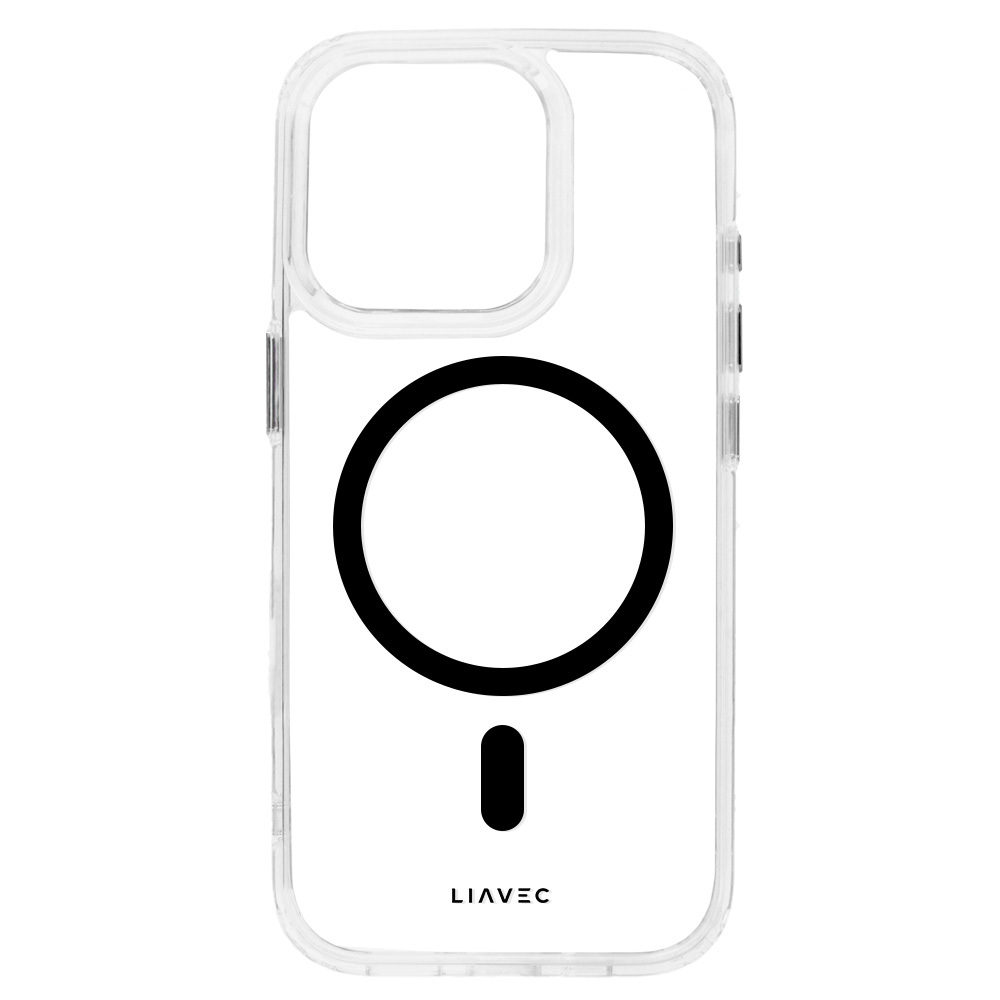 Liavec Glossy Magsafe Clear Case do Iphone 14 Pro black