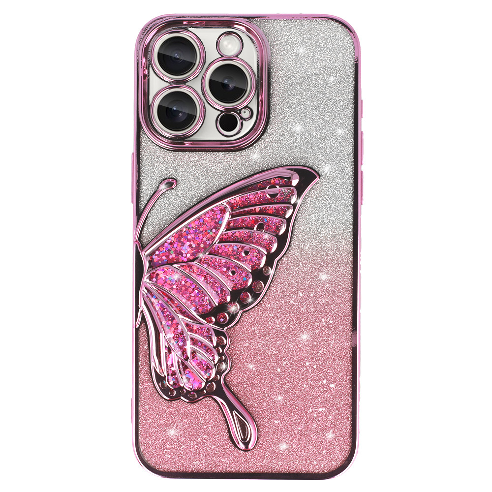 Tel Protect Butterfly Water Case for Iphone 16e pink