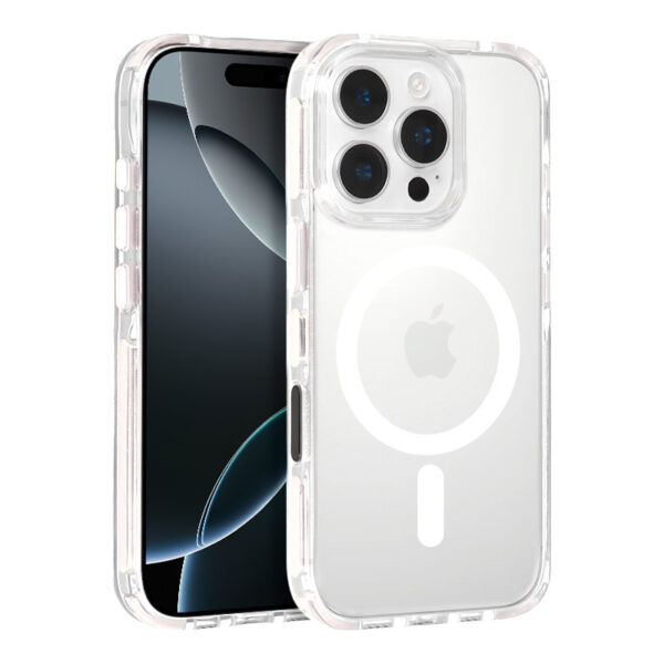 Tel Protect Strap Clear Case for Iphone 13/14 white