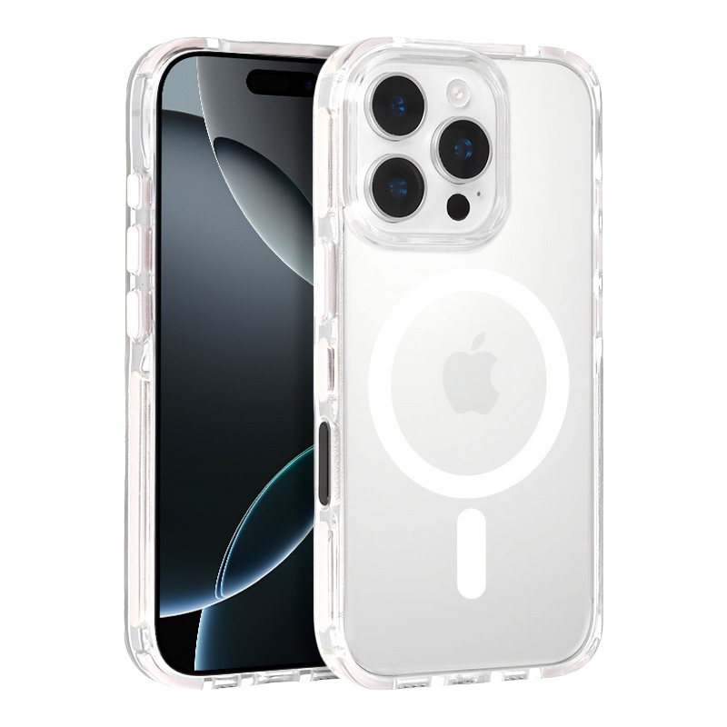 Tel Protect Strap Clear Case for Iphone 13/14 white