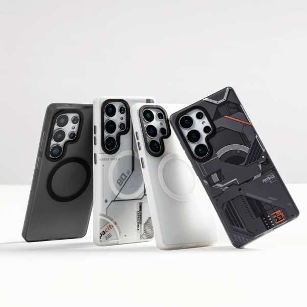 Benks Magnetic Mecha Series Case for Iphone 15 Pro white