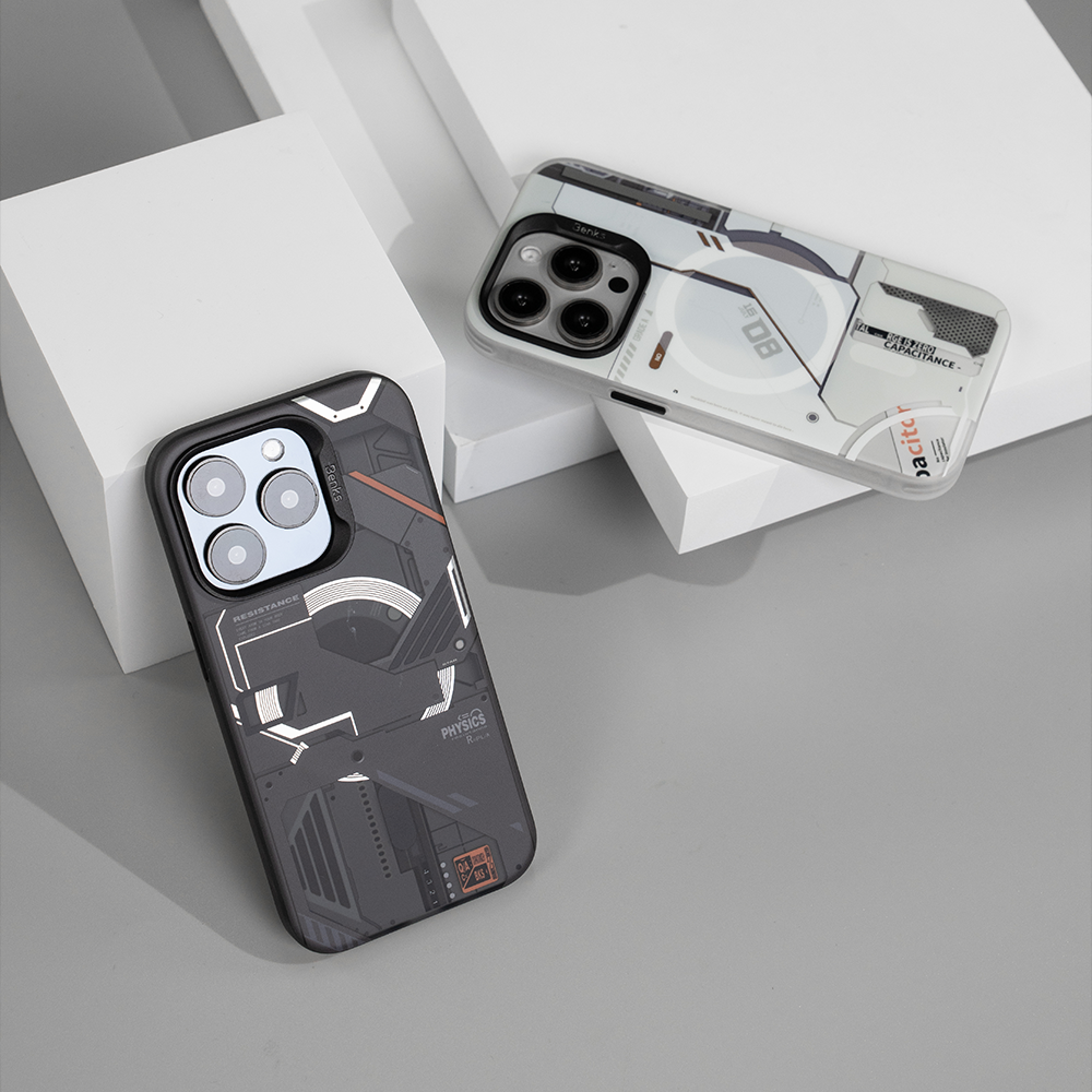 Benks Magnetic Mecha Series Case for Iphone 15 Pro Max black