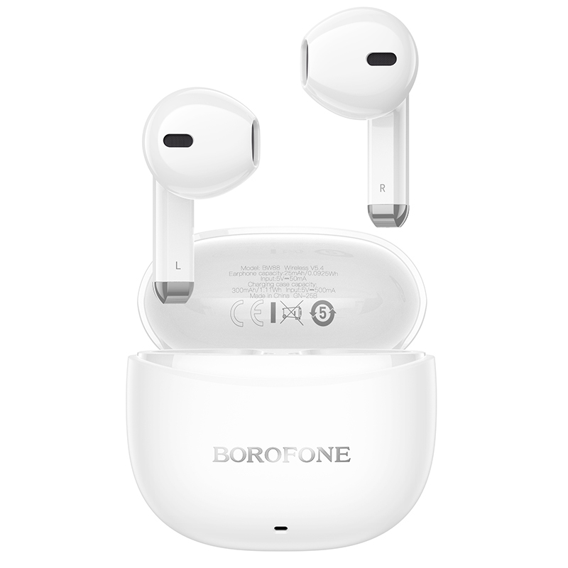Borofone TWS Bluetooth Earphones BW88 Deep Rhyme white