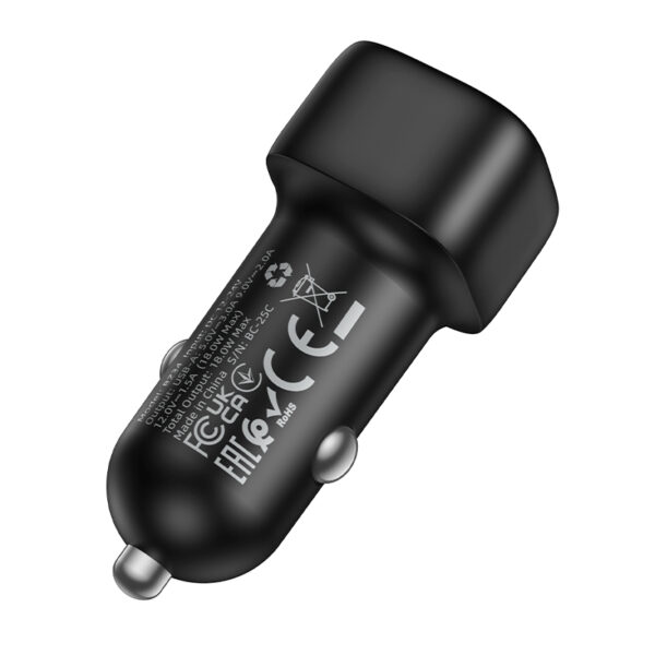 Borofone Car charger BZ34 Cloud - USB - QC 3.0 18W black