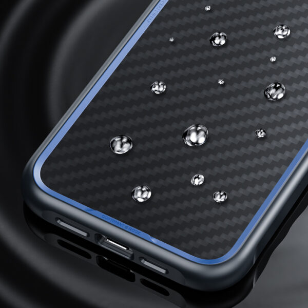 Rock Kevlar Series Aramid Fiber Case for Iphone 15 Pro Max black