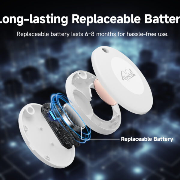 Lifemate GPS Bluetooth LifeTag Tracker HD-P16-3 Apple white