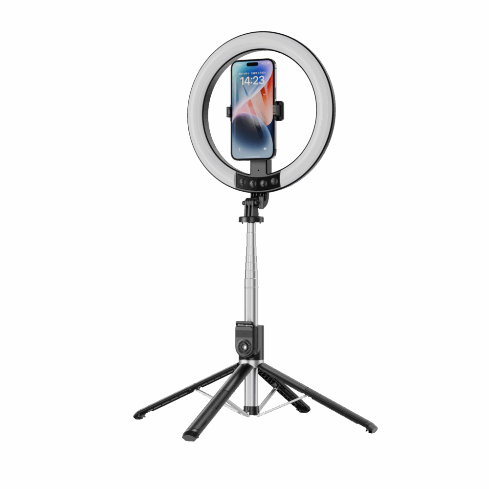 Blavec Selfie Ring lamp Aura LED Ring P-55 25cm tripod + remote control + 2,3 metres (RLP55-TRB23) black