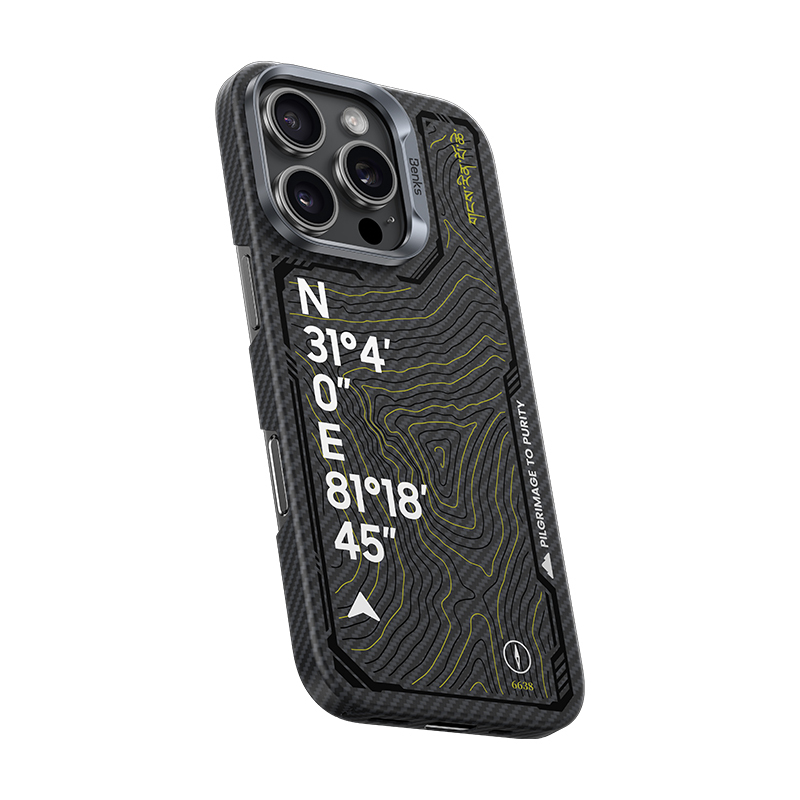 Benks Magnetic Armor Air Kevlar 600D Summit Kangrinboque (0065) do Iphone 16 Pro