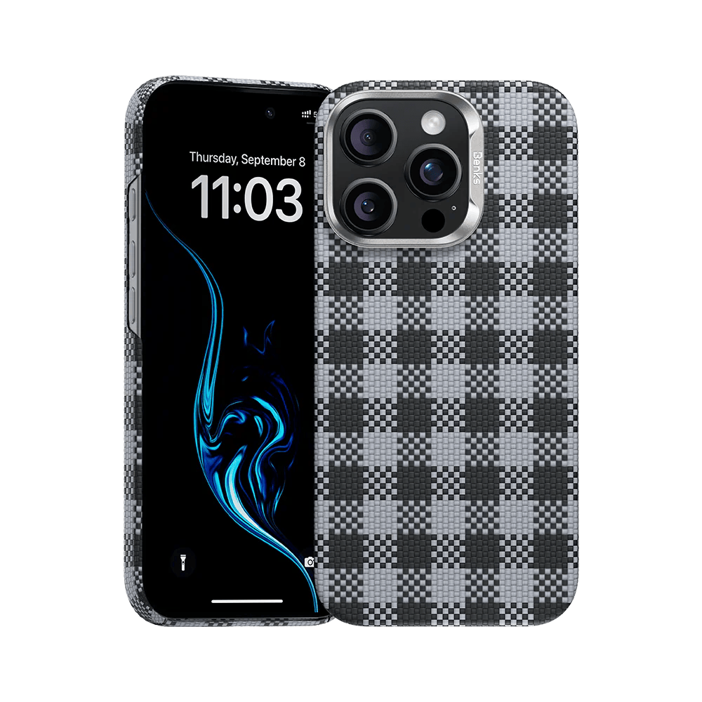 Benks Magnetic Armor Vichy Kevlar Case (BF66) for Iphone 16 Pro Max black