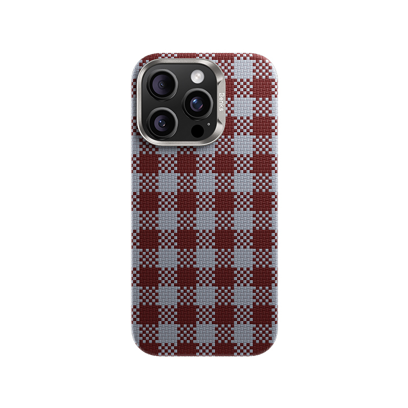 Benks Magnetic Armor Vichy Kevlar Case (RF66) for Iphone 16 Pro Max red