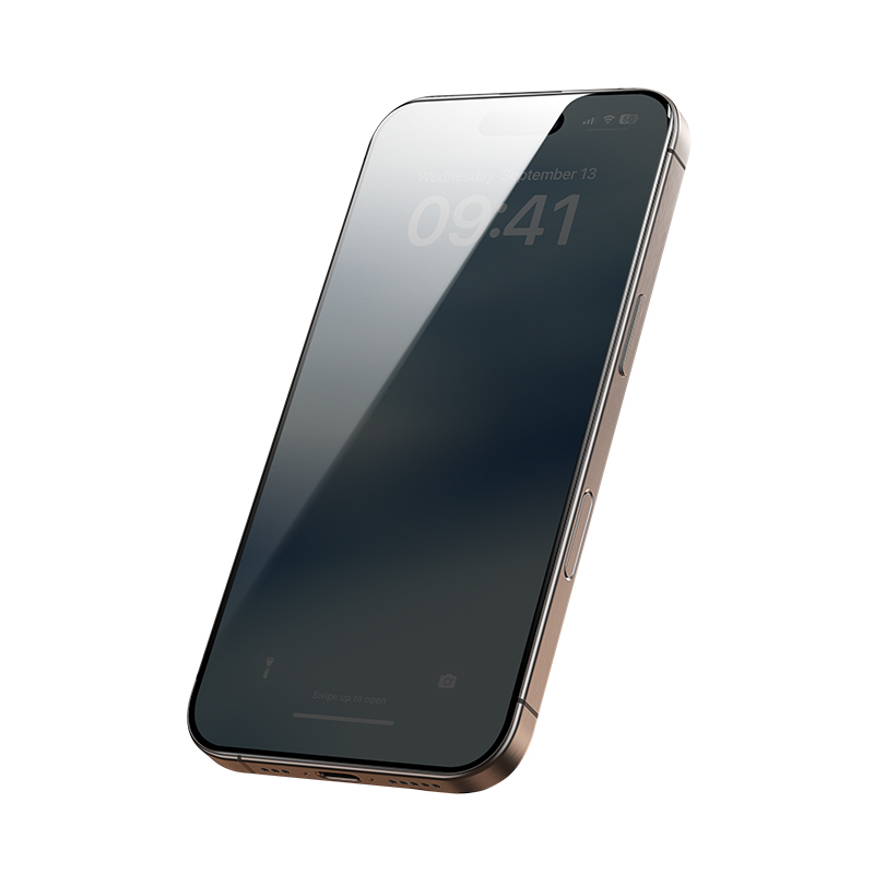 Benks Tempered glass Ultra Shield Privacy (FK65) for Iphone 16 Pro black (Thin Edge)