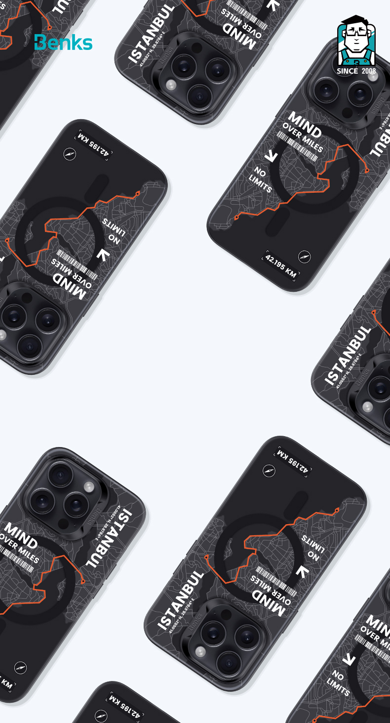 Benks Magnetic City Istanbul Case for Iphone 16 Plus