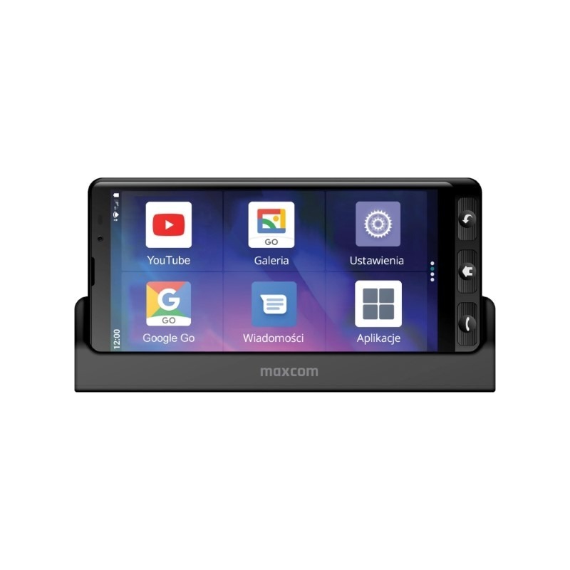 Smartphone - MAXCOM MS601 BLACK + Transparent Back case