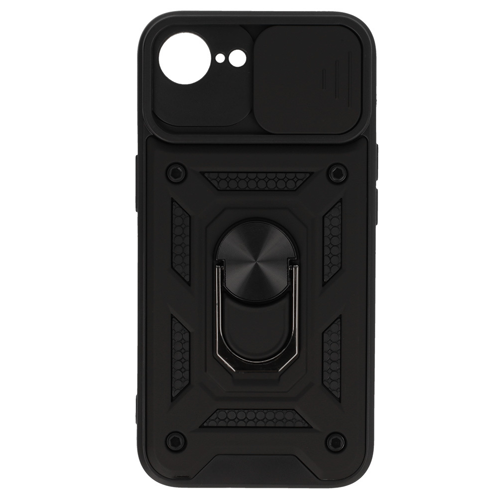 Slide Camera Armor Case for Iphone 16e Black