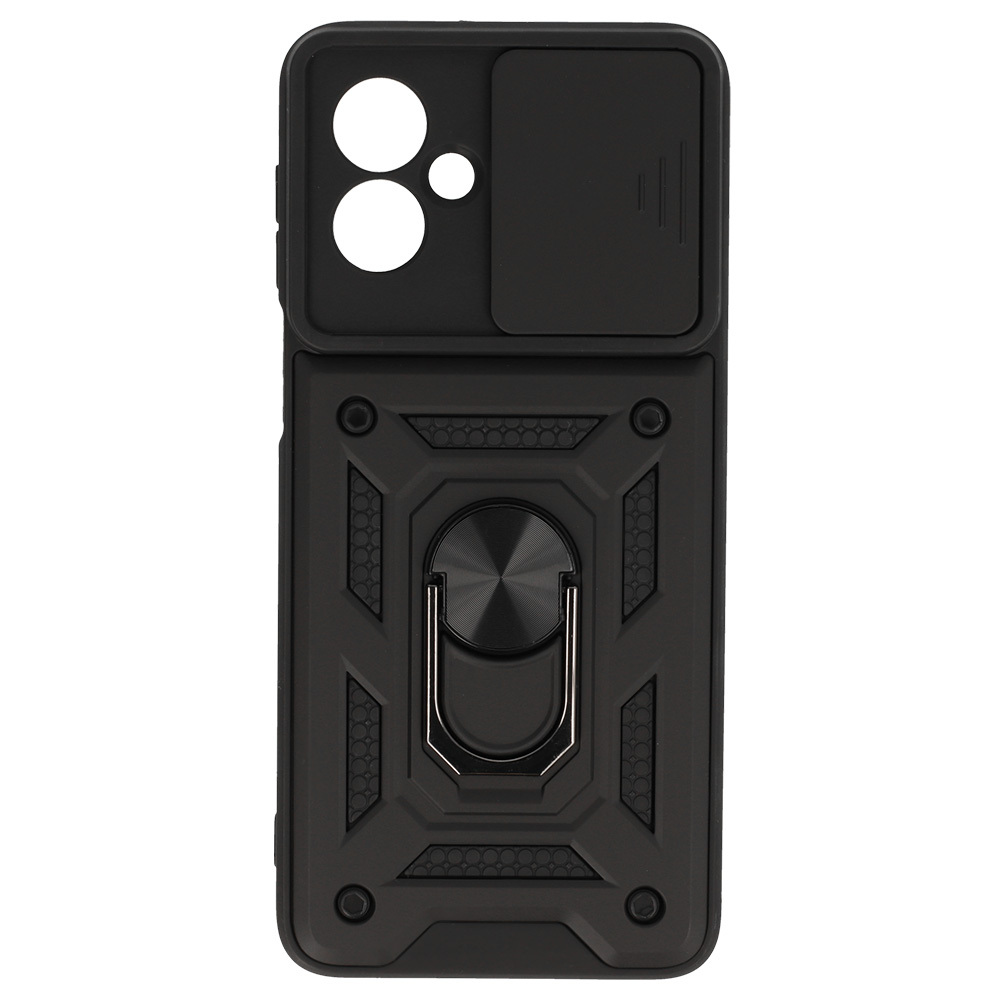 Slide Camera Armor Case for Motorola Moto G55 5G Black