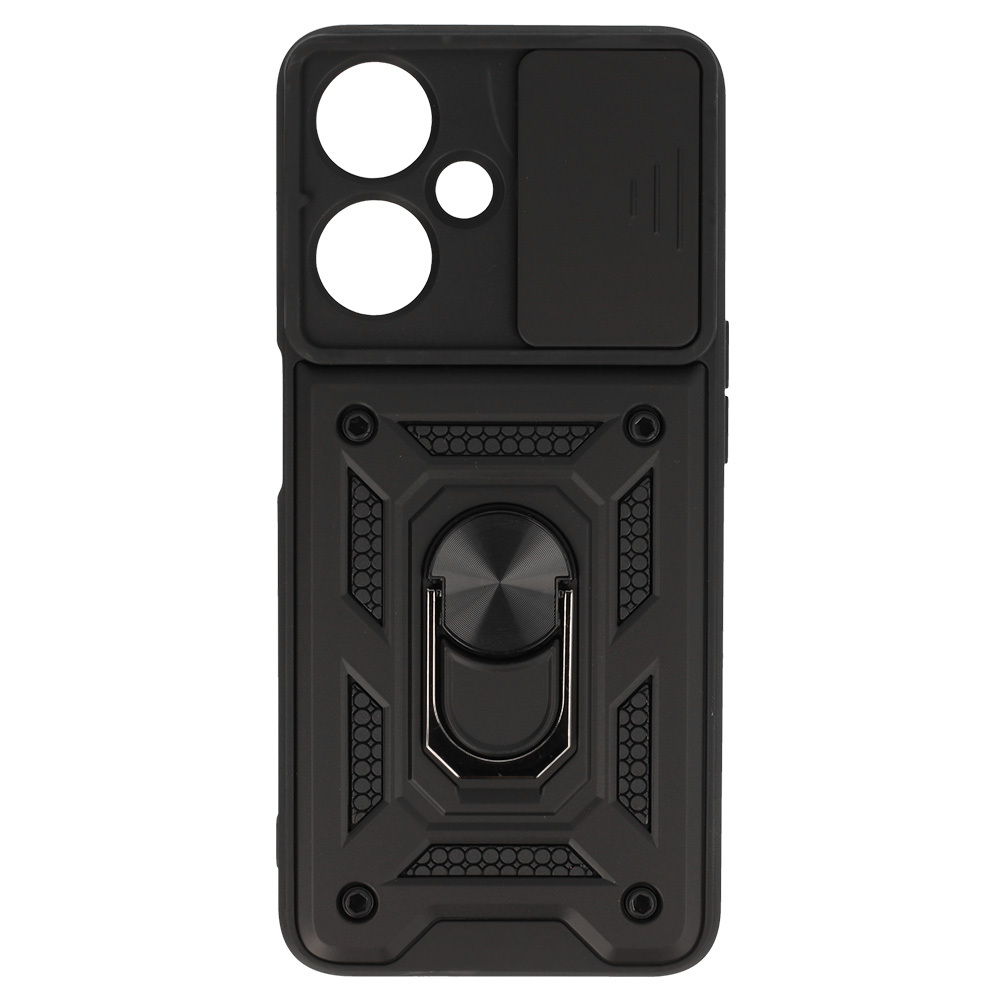 Slide Camera Armor Case for Oppo A59 Black