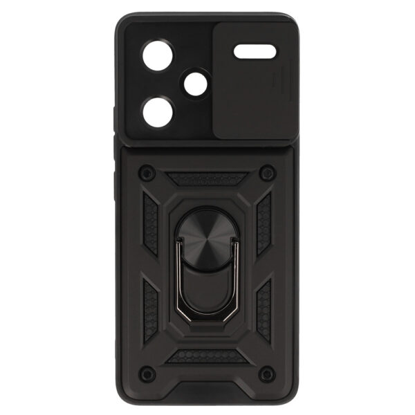 Slide Camera Armor Case for Xiaomi Redmi Note 13 Pro Plus 5G Black