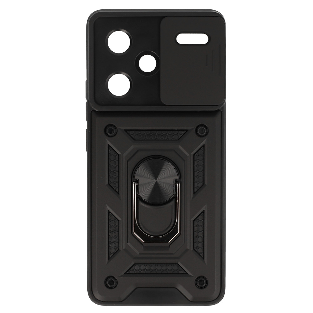 Slide Camera Armor Case for Xiaomi Redmi Note 13 Pro Plus 5G Black
