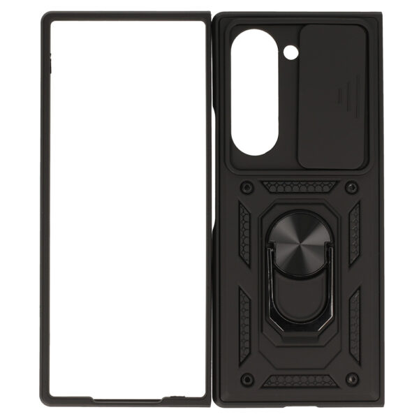 Slide Camera Armor Case for Samsung Galaxy Z Fold 6 Black