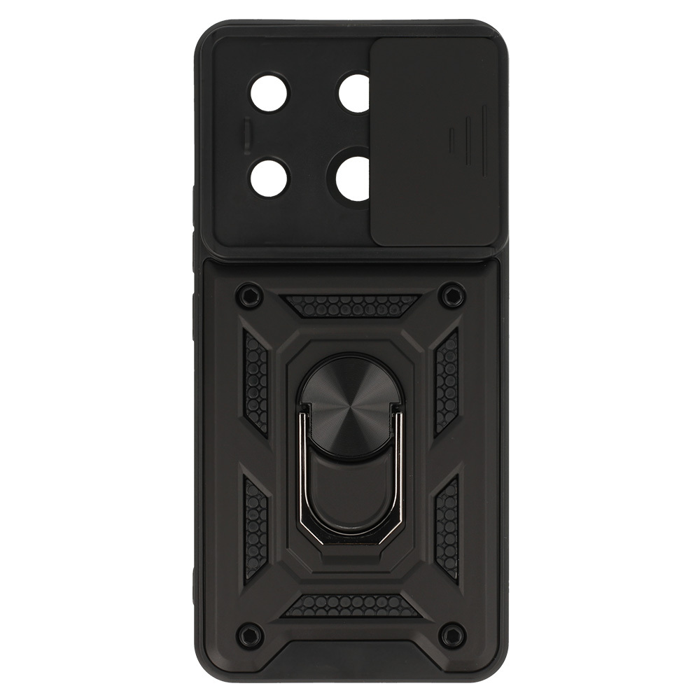 Slide Camera Armor Case for Xiaomi Redmi Note 13 Pro 5G Black