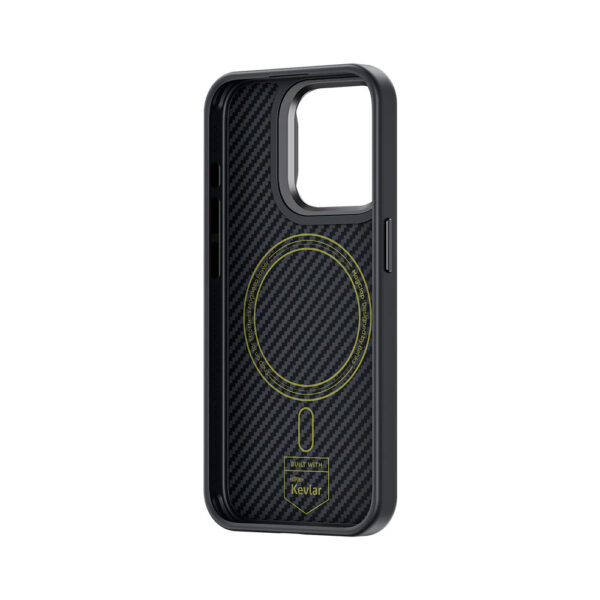 Benks Montage Magnetic Armor Pro Kevlar Case Metal Frame 600D+1500D (MA62) for Iphone 15 Pro Max black