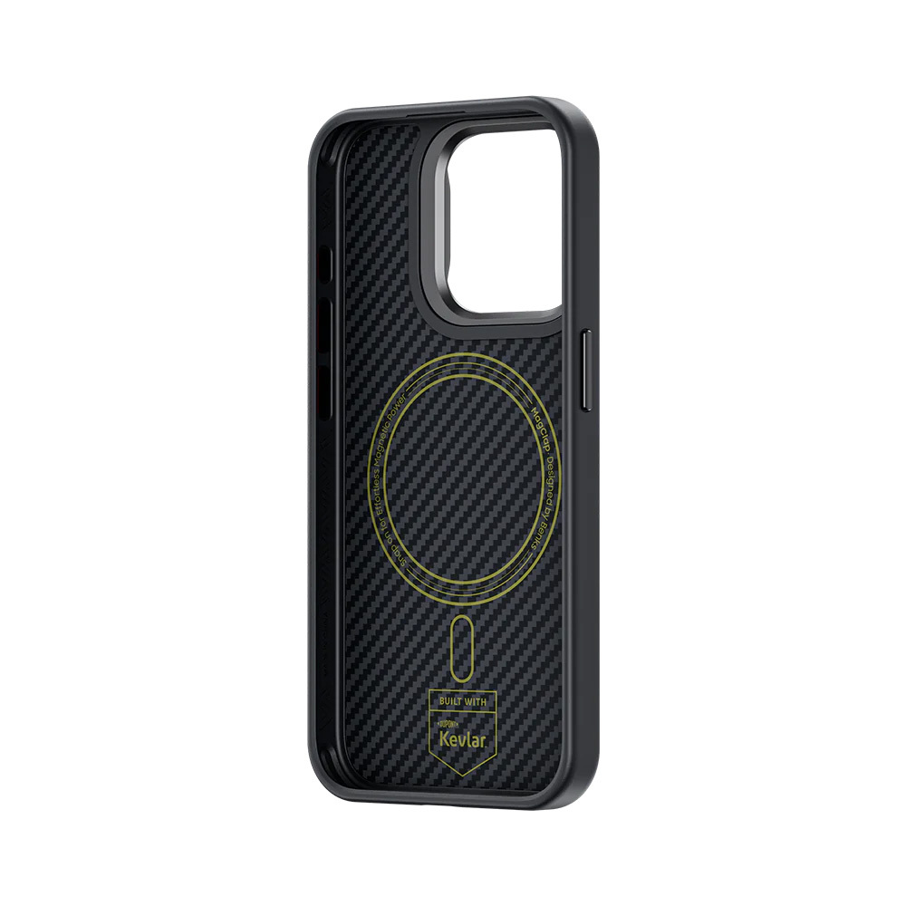 Benks Montage Magnetic Armor Pro Kevlar Case Metal Frame 600D+1500D (MA62) for Iphone 15 Pro Max black