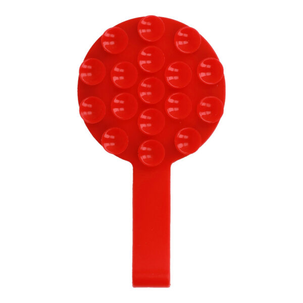 Silicone suction phone holder magnetic with ring MSH9 red
