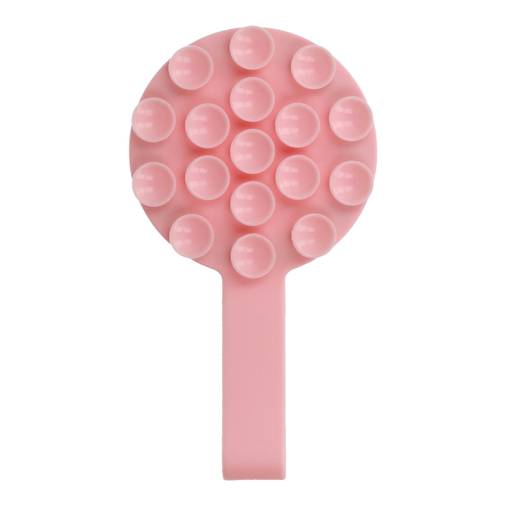 Silicone suction phone holder magnetic with ring MSH9 light pink